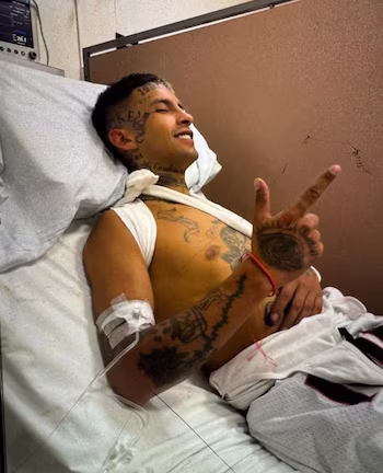 L-Gante será operado de la clavícula tras caer del cuatriciclo en Pinamar