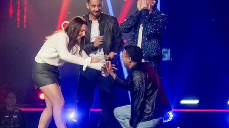 Propuesta de matrimonio en la Voz Argentina