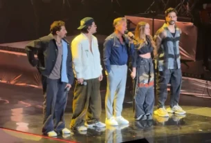 Mau, Ricky, Evaluna y Camilo cantaron junto a Ricardo Montaner en Buenos Aires